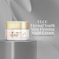 VLCC Eternal Youth Skin Firming Night Cream - 50g | Tightens and Firms Skin | All Night Repair Cream | Minimizes Signs of Ageing | Skin Repairment | With Vinzyme Plex, Niacinamide, Vitamin E.