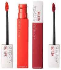 Maybelline New York Super Stay Matte Ink Liquid Lipstick, 20 Pioneer, 5ml and Maybelline New York Super Stay Matte Ink Liquid Lipstick, 25 Heroine, 5ml