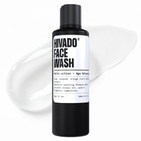 Hivado Face Wash for Men | Deep Cleanse & Oil Control | Fights Acne, Pimples & Blackheads | Brightens & Refreshes Skin | Alum, Orange Extract, Barley Protein & Seaweed | Sulfate-Free | 100ml