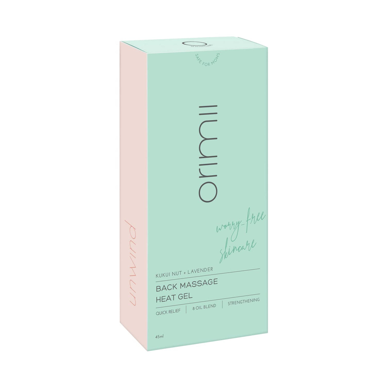 Orimii Back Massage Heat Gel with Natural Oils for Pain Relief | Strengthens Muscle Joints & Relieves Back Pain For Pregnant Women | Unique Gel Balm Texture for Quick Absorption (45ml)