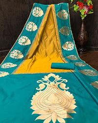 Avantika Fashion Women's  Kanjivaram Soft Pure Lichi Silk Banarasi Saree With Blouse Piece