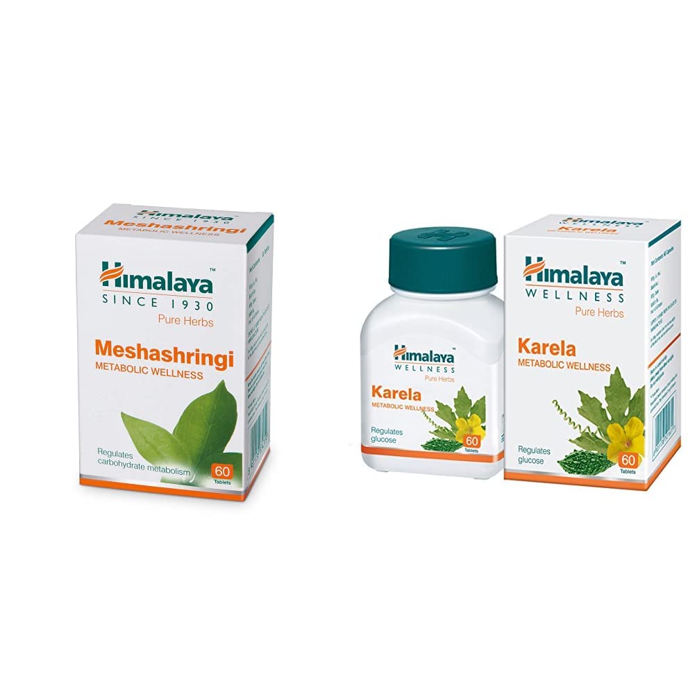 Himalaya Wellness Pure Herbs Meshashringi Metabolic Wellness - 60 Tablet & Himalaya Wellness Pure Herbs Karela Metabolic Wellness - 60 Tablet