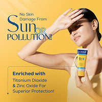 La Shield Pollution Protect SPF 50 Mineral Sunscreen Gel | PA+++ | Lightweight & Oil free | Moisture boost formula | Water resistant| All Skin types |Dermatologist Tested | 50g (Pack of 3)