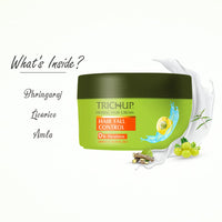 Trichup Hair Fall Control Herbal Hair Cream - Enriched with Amla, Licorice & Bhringaraj - Repairs & Nourishes Damaged Hair (200ml)