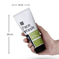 Ustraa Face Wash - Oily skin - 200g - Specially formulated for Oily Skin | With Key lime & Basil extract | Remove excess Oil & Dirt | Sulphate and Paraben Free