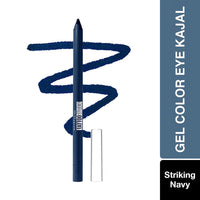 Maybelline New York Tattoo Studio Gel Eyeliner Kajal Color Pencil - Striking Navy Blue, Metallic & Matte Looks That Last Up To 36 Hours, Maybelline Water-proof & Smudge Resistant Eyeliner