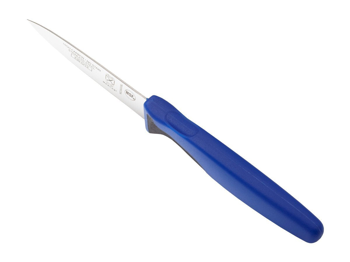 Mercer Culinary Millennia Colors 3-Inch Slim Paring Knife, Blue 3" Slim Paring Knife