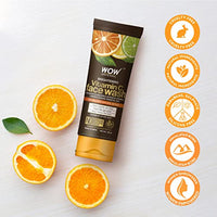 WOW Skin Science Brightening Vitamin C Face Wash | All Skin Types | Glowing Bright Skin | Refreshing | Paraben & Sulphates Free | Face Wash for Women & Men | 100 ml (Pack of 2)