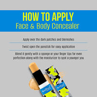 Shryoan Face & Body Concealer Long-Lasting Coverage for All-Day Wear|Light Beige