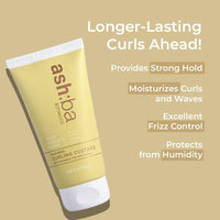 Ashba Botanics Flaxseed Curling Custard For Wavy, Curly, Frizzy & Coily Hair | Argan, Avacado Oil, Shea Butter | Provides Moisture, Controls Frizz, Strong Hold | Phthalates & Parabens Free (ml, 175)