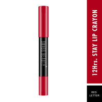 Swiss Beauty 12 Hrs. Stay Matte Lip Crayon, Red Letter, 3g - Long Lasting, Waterproof, Super Stay, Matte Finish Lip Crayon, Long Wear, Crayon Lipstick