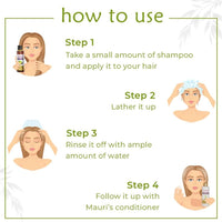 Khadi Mauri Herbal Amla Shikakai Shampoo - Strengthens Roots & Hair Follicles, Repairs Damage & Fights Hairfall - Enriched with Natural Ingredients - 210 ML