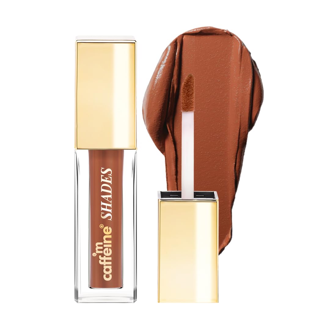 mCaffeine Shades Velvet Blur Matte Liquid Lipstick | 12 Hrs Intense Stay | Lightweight & Non-drying, Blurs Lip Creases | Transferproof & Smudgeproof | 4 ml - Passionate Crimson (Espresso Dream)