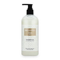 Bella Vita Luxury OUD WHITE Unisex Body Wash Refreshing Shower Gel for Deep Cleansing, Hydrating, Moisturising, Softer & Smoother Skin with Aloe Vera 500 ml