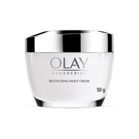 Olay Regenerist Revilatising Night Cream | Hydrated, Plump, Bouncy Skin | With Hyaluronic Acid, Niacinamide and Peptides | Normal, Oily, Dry, Combination Skin | 50g