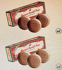 Mysore Sandal Trio Soap, 150g (Pack of 6)