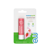 Mamaearth Nourishing Tinted 100% Natural Lip Balm with Vitamin E and Strawberry 4 g - (Pack of 2)