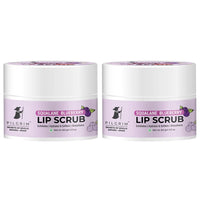 Pilgrim Squalane Lip Scrub (Pack of 2 Blueberry) for Women & Men for Smooth Lips |Lip Scrub for Dark Lips |Lip Scrub with Sugar & Shea Butter for gentle exfoliation, hydrated, smooth & soft lips.