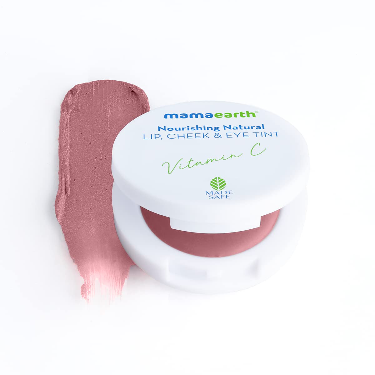 Mamaearth Nourishing Natural Lip Cheek & Eye Tint with Vitamin C & Cocoa - 02 Coco Nude- 4 g