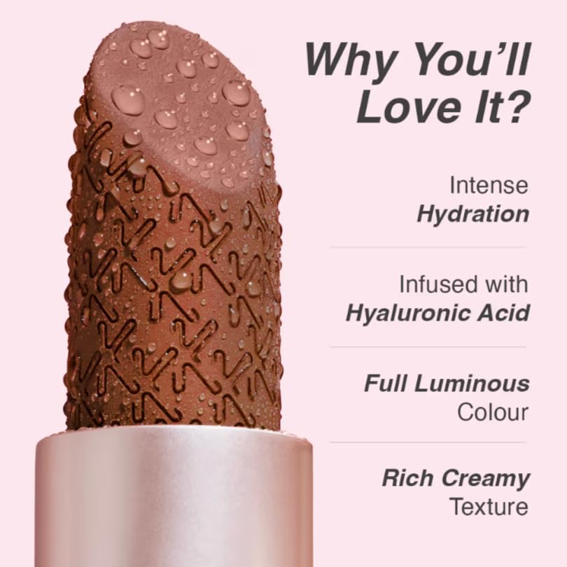 EARTHING HANDS Kay Beauty Hydra Creme Hydrating Full Coverage Lipstick with Hyaluronic Acid - Determined (3.6g)