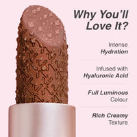 EARTHING HANDS Kay Beauty Hydra Creme Hydrating Full Coverage Lipstick with Hyaluronic Acid - Determined (3.6g)
