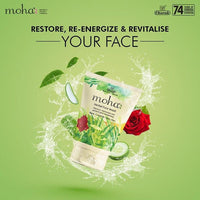 moha: Aloe Vera Gel 200 gm and Herbal Face Wash 100 ML | Face Wash With Goodness Of Neem, Aleovera, Cucumber, Rose Combo Pack
