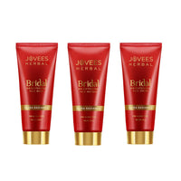 Jovees Herbal Bridal Combo (Bridal Face wash 120ml + Bridal Face Masque 100g + Bridal Creme 60g) For Natural Glow and Brightness (3 Items in the set)