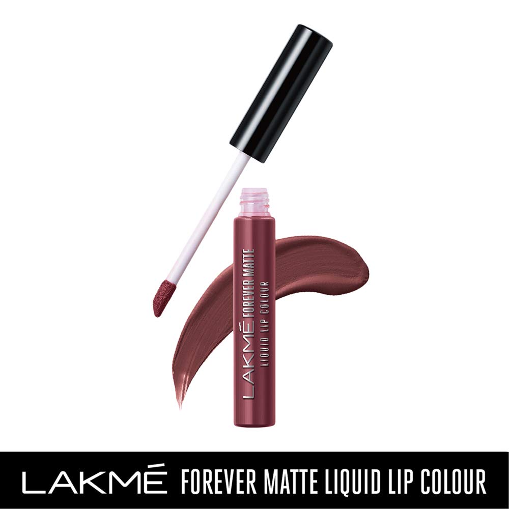 Lakmé Forever Matte Liquid Lip Color, Matte Finish, 5.6 ml - Wine Touch & Mauve Party