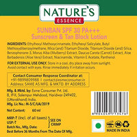 Nature's Essence Sunban Suncreen SPF 30 PA+++ | No White Cast and Broad Spectrum Sun screen | For All Skin Types | Non Greasy | Lightweight | For Men & Women | 60ml