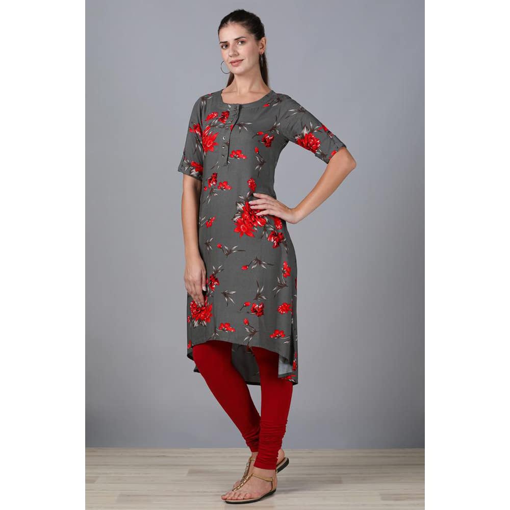 in. fuse by Shoppers Stop Printed Rayon Round Neck Womens