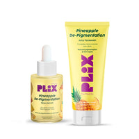 PLIX THE PLANT FIX 5% Pineapple Foaming Face Wash And Serum Combo for Pigmentation & Dark Spots, Dullness, Reveal l Brighter, Even Toned Complexion l All Skin Types