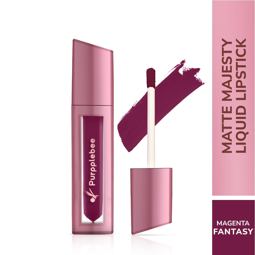 MATTE Majesty Liquid Lipstick Smudged Proof Long Lasting Highly Pigmented Water Proof Matte Liquid Lipstick (Magenta Fentasy)