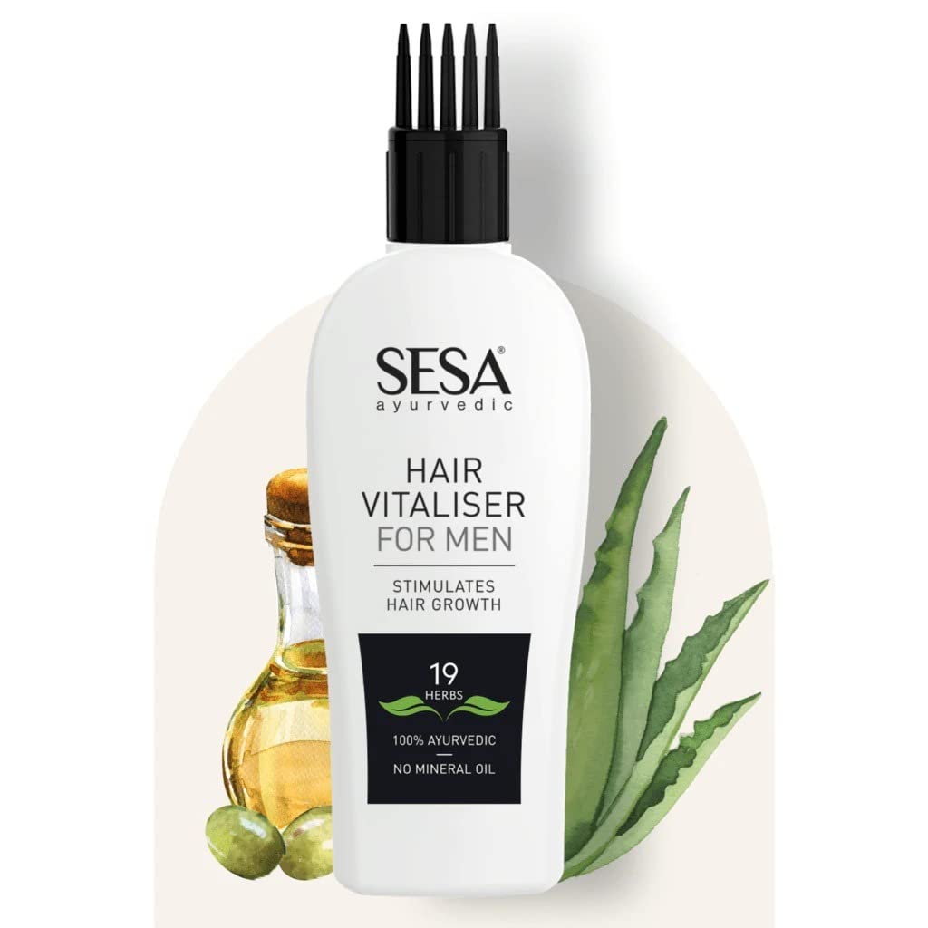 SESA Hair Vitalizer For Men 100Ml - Hair Growth Oil, Reduces Hair Fall, Nourishing Hair Oil For Men