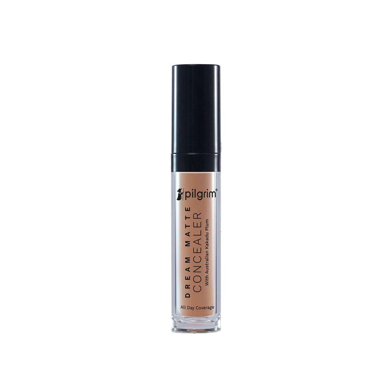 Pilgrim Full Coverage Dream Matte Liquid Concealer 7.3ml | Concealer for Dark Circles with Australian Kakadu Plum & Hyaluronic Acid | Crease resistance & Lightweight | All Day Coverage | Shade Ivory