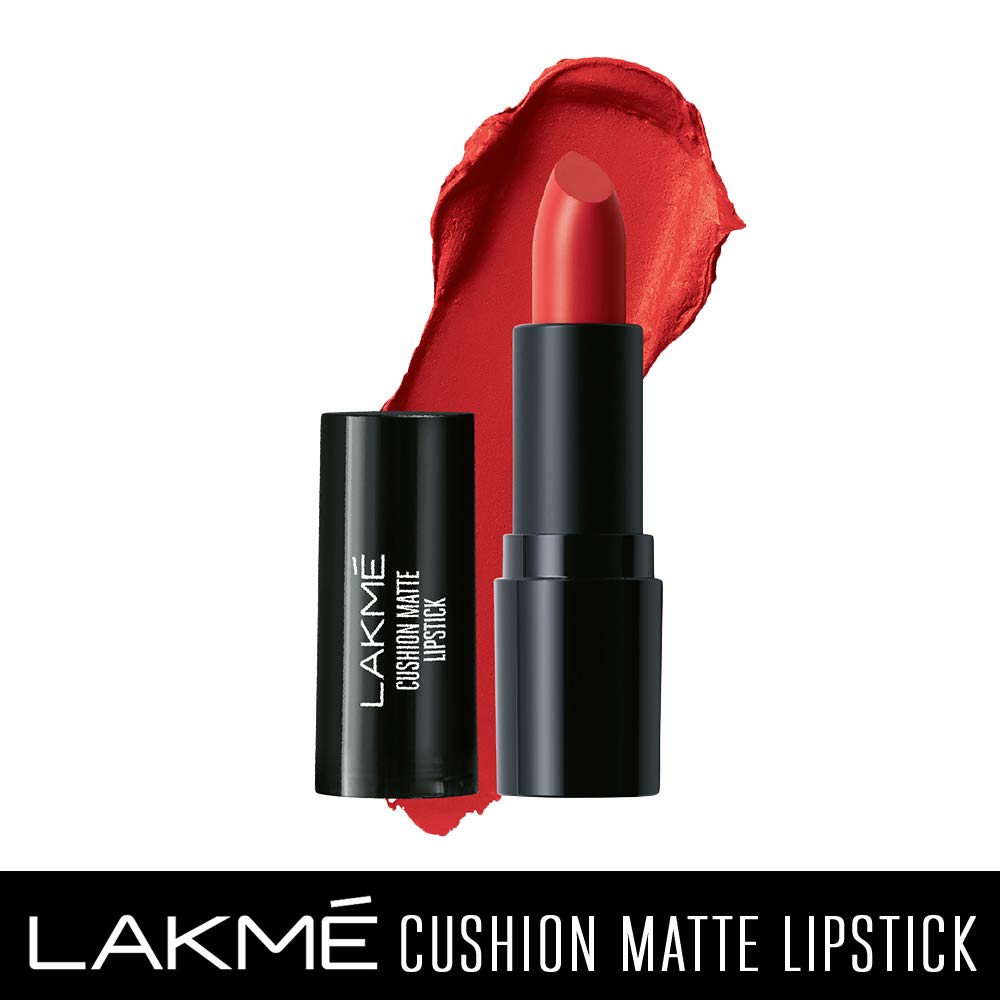 Lakmé Cushion Matte Red Blaze - Red Blaze, 4.5 Gm