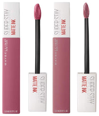 Maybelline New York Super Stay Matte Ink Liquid Lipstick, 15 Lover, 5ml and Maybelline New York Super Stay Matte Ink Liquid Lipstick, 125 Inspirer, 5g