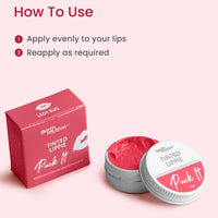 Earth Rhythm Tinted Lippies with SPF 30 - Rose Bud, Lip & Cheek Tint, Blush for Women Enriched with Shea Butter & Almond Oil, Chemical & Paraben free - 10g