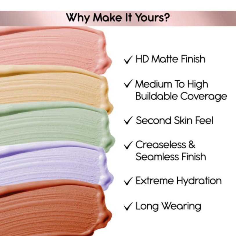 HD Liquid Colour Corrector - Peach (3.8ml)