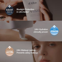 d'alba Piedmont Italian White Truffle Waterfull Essence Sunscreen, Vegan Skincare, Lightweight Sunscreen With Spf 50+ Pa++++, Glowy, Safe For All Skin Types,50ml