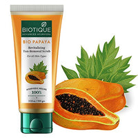 Biotique Bio Papaya Revitalizing Tan-Removal Scrub, 100g & Walnut Purifying & Polishing Scrub, 100g