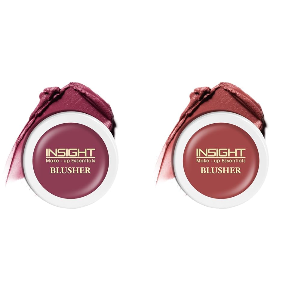 Insight Cosmetics Crème Blusher, Face Makeup, Dusty Rose, 3.5 gm(B-02=03) Crème Blusher, Face Makeup, Caramel Eclair, 3.5 gm(B-02=06)
