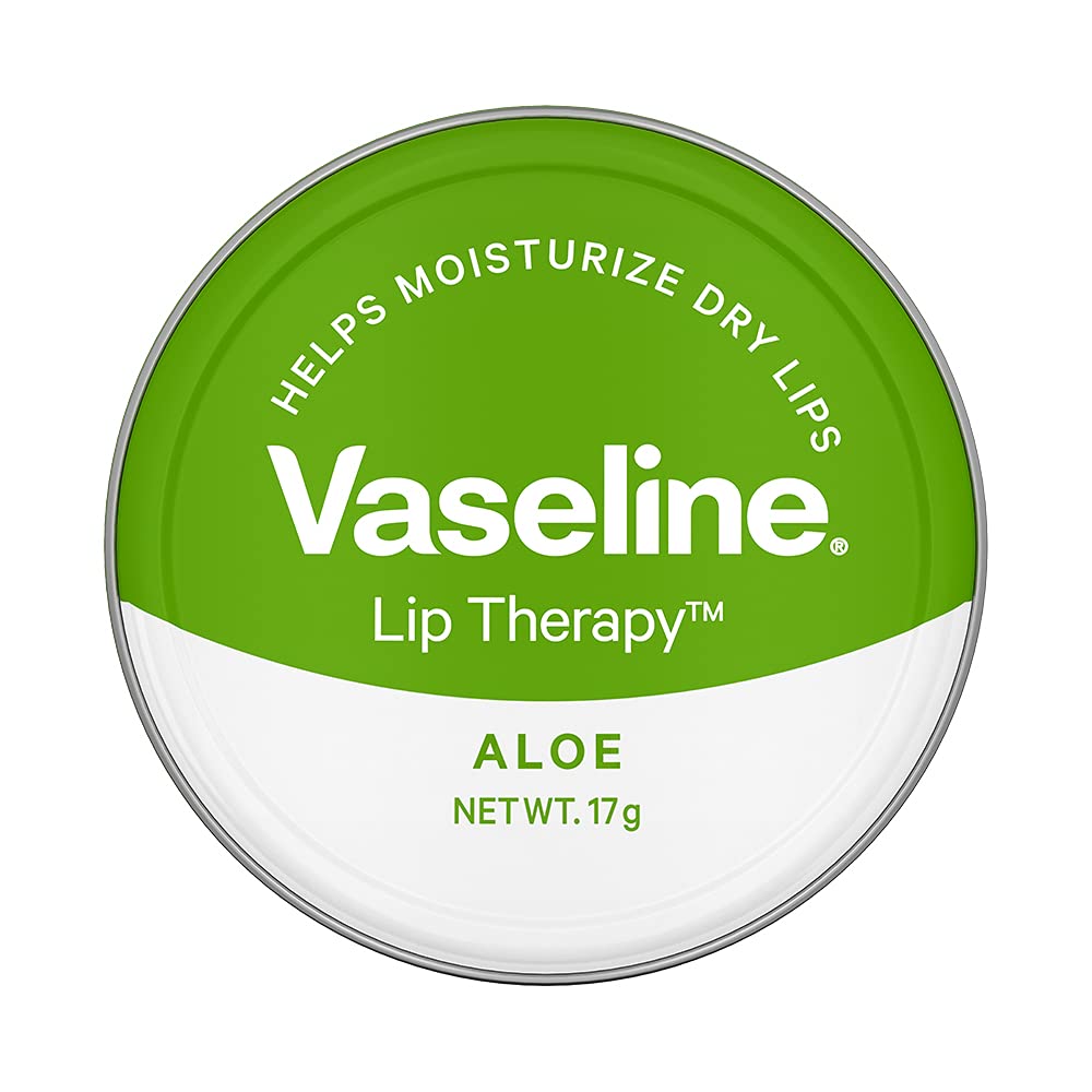 Vaseline Lip Tins Aloe|| 17g | Infused with Aloe Extracts for Lip Hydration & Natural Shine