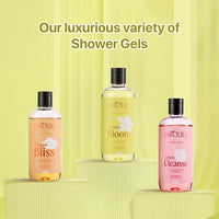 Uniqura Glowing Skin Vitamin C Body Wash Value Pack With Intense Moisturisation Which Brightens Skin, Evens-Tone & Reduces Sun Damage, Paraben & Sulphate Free Shower Gel For Men & Women (300ml Each)