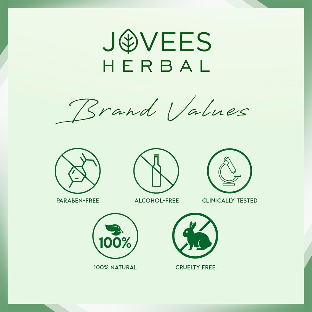 Jovees Herbal Tea Tree Oil Control Face Wash for Oily & Sensitive Skin | Paraben & Alcohol-Free, Controls Oil, Prevents Breakouts, Remove Dead Skin | Gentle Cleanser For All Skin Types - 120ml