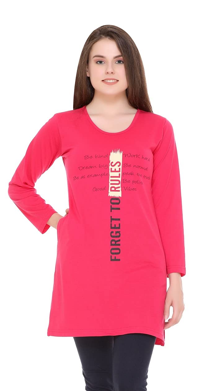 In Love Women's  Long Knee Length Night Wear Tshirts