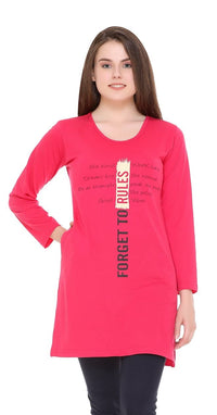In Love Women's  Long Knee Length Night Wear Tshirts