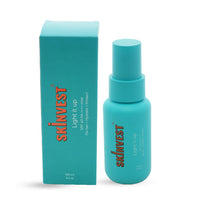 Skinvest Light it up Sunscreen body spray - SPF 40 PA ++++ 100ml | with Kumkumadi Tailam | De-tans & Hydrates | Brightens Skin Tone | Removes Pigmentation | For All Skin Types | No white cast | No alcohol | Dermatologist Tested