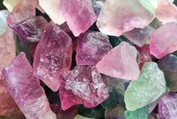 DUQGUHO Fluorite Natural Crystal Quartz Bulk Raw Rough Healing Crystal Stones Reiki Crystal Stone Tumbling Cabbing Fountain Rocks Polishing Cutting Gemstone 0.45 lbs 03 Fluorite