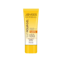 Jovees Herbal Sun Aqua Gel SPF 50 PA+++ | Lightweight, Water-Like Texture | 1% Hyaluronic Acid | Non-Greasy, No White Cast | Perfect for Oily & Combination Skin 30g