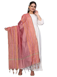 Satrani Women's  Woven Design Chanderi Dupatta